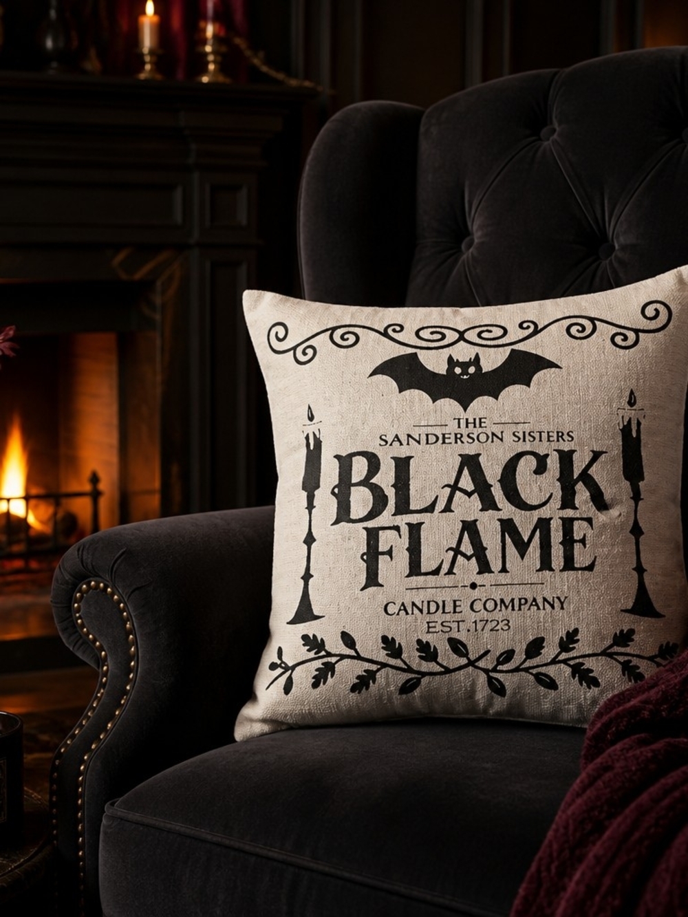 Sanderson Sisters Bed & Breakfast Decorative Halloween Pillowcase - Picture 3 of 12